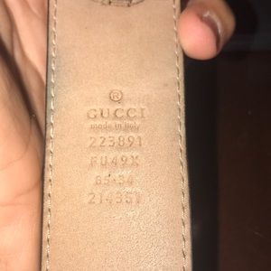 Authentic Gucci Belt Fits Up To Size 34